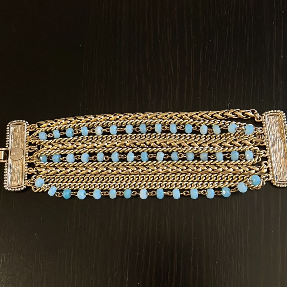 Chain and Rhinestone Bracelet. - Picture 4 of 8